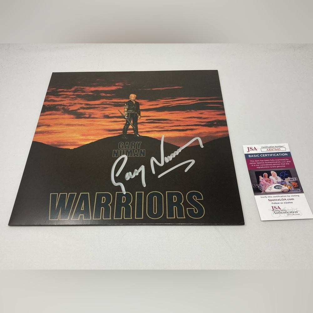 Gary Numan signed‎ Warriors Album JSA COA